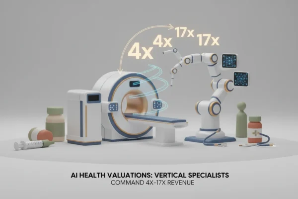 AI Health Valuations: Why Vertical Specialists Command 4x-17x Revenue
